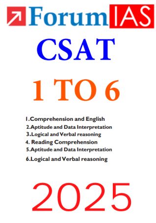 FORUM IAS CSAT  Test Series 2025