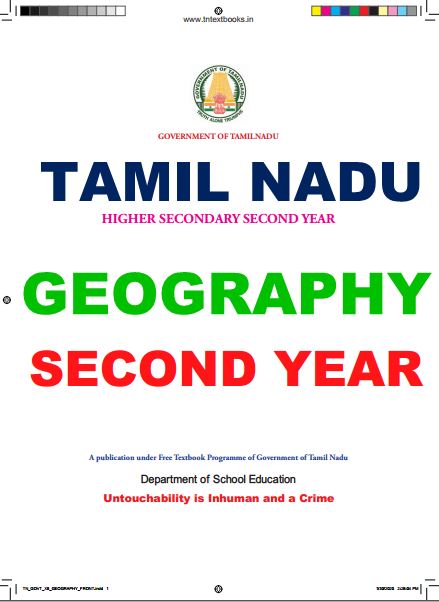 TAMILNADU BOARD GEOGRAPHY PART-1 & 2