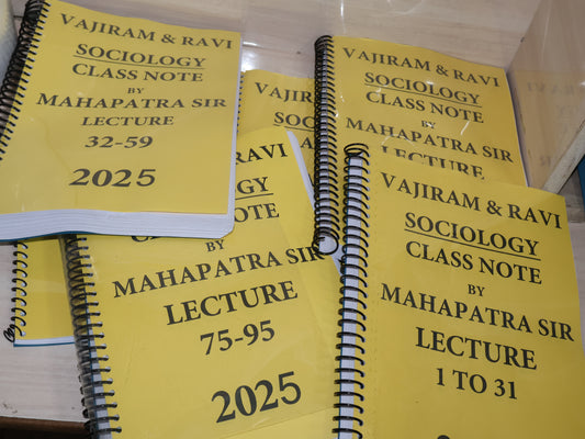 Mahapatra Sir Sociology Class Notes