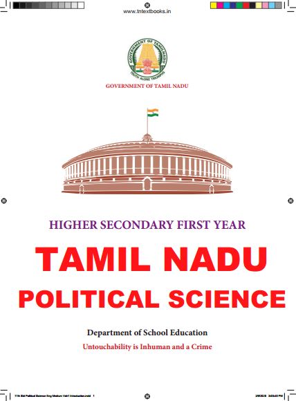 TAMILNADU BOARD POLITICAL SCIENCE FIRST YEAR